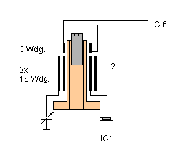 Detailansicht der Spule L2
